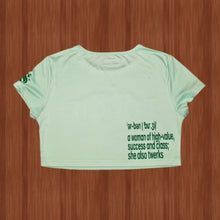Load image into Gallery viewer, Wealth Crew Neck Crop Tee

